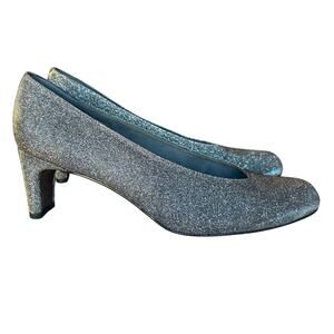 Stuart Weiztman "ChicPumps Pyrite Nocturn" Iridescent Glitter Pumps size 9.5